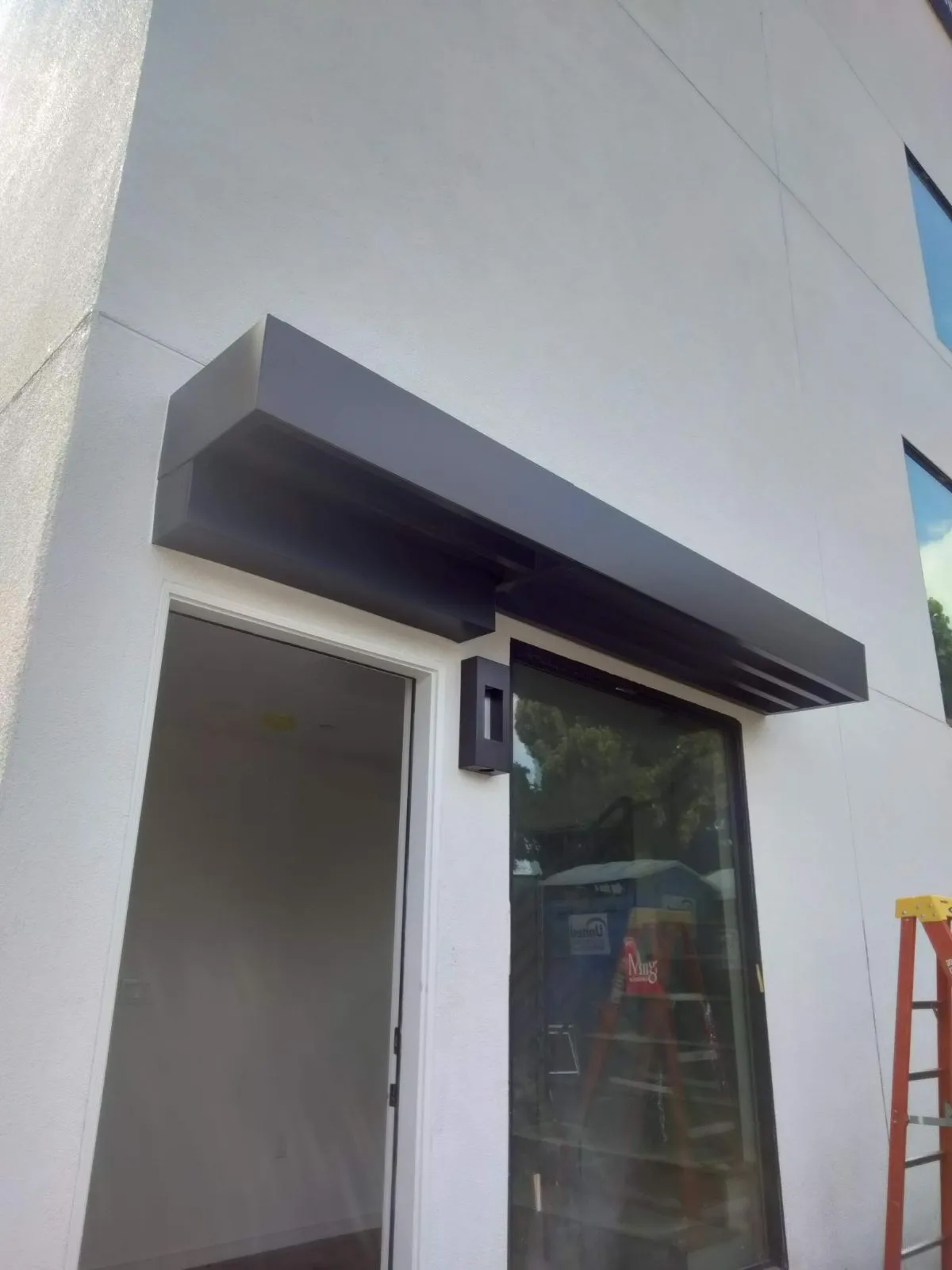 Custom metal entry canopy in Long Beach, CA